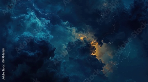 Wallpaper Mural Lightning Storm Clouds Torontodigital.ca