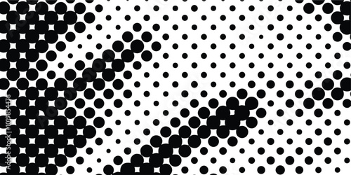 Halftone dot. Seamless border pattern. Fade gradient. Background dots. Point noise texture. Overlay effect. Gradation opacity transition. Half tone polka. Pop art polkadot design. Dotted poka. Vector