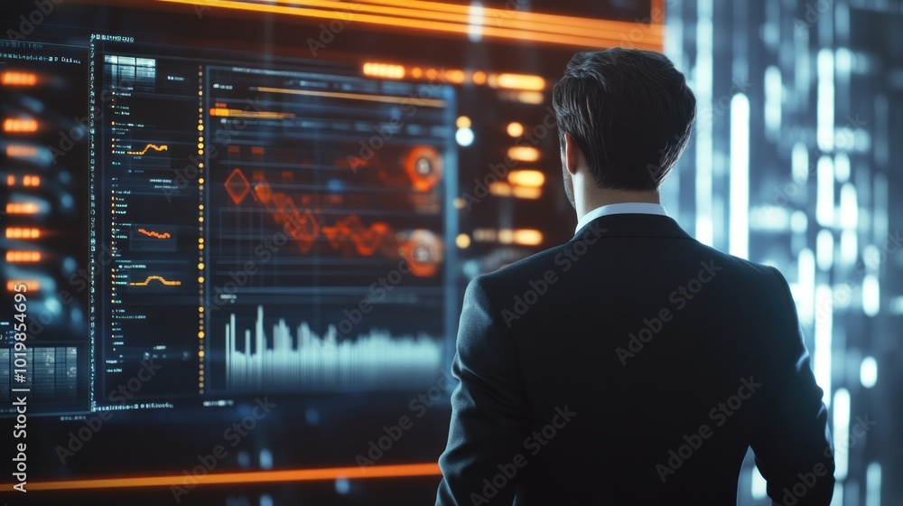 Businessman Analyzing Data Businessman Analyzing Data