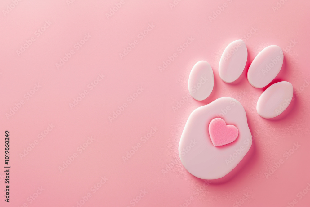 Adopt a Mutt Sign, Dog Paw, Pink Heart, Love Animals, Valued Pets, Adoption Symbol, Pet Care, Puppy Love Concept Adopt a Mutt Sign, Dog Paw, Pink Heart, Love Animals, Valued Pets, Adoption Symbol, Pet Care, Puppy Love Concept