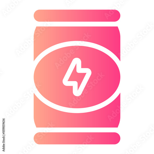 energy drink gradient icon