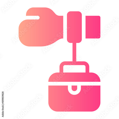 shackle gradient icon