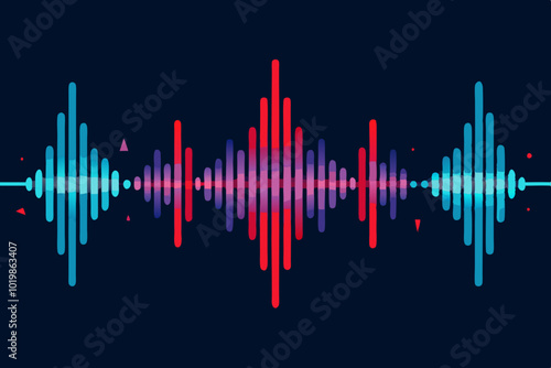 Abstract digital EQ music equalizer