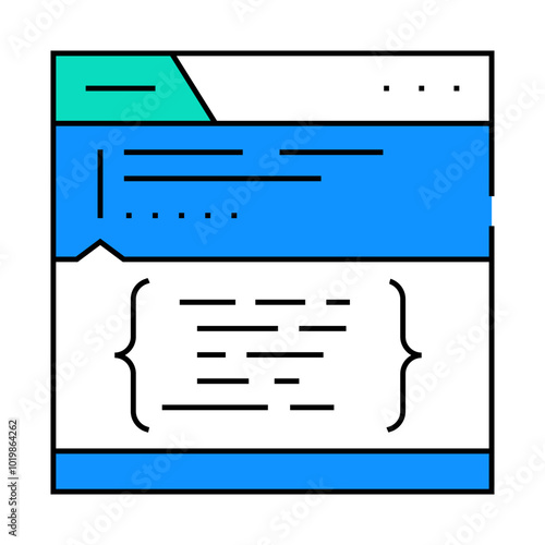 schema markup seo line icon vector. schema markup seo sign. isolated symbol illustration