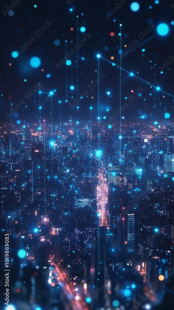 Obraz premium 5G Network Pulse, 5G and Digital Connectivity