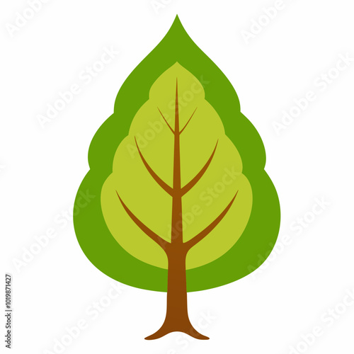 Bodhi Tree or Leaf vector design on a white background