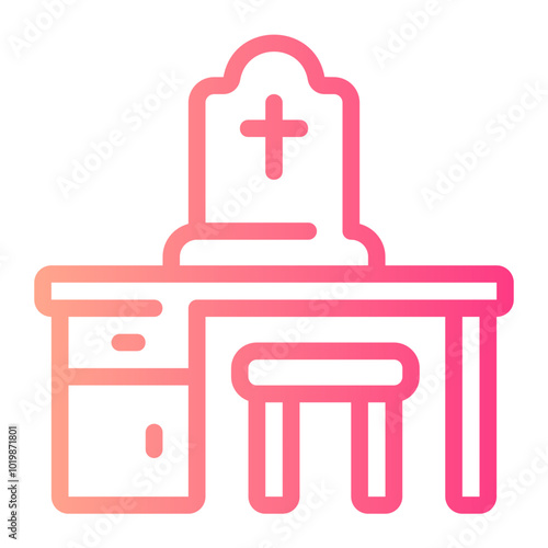 grave gradient icon