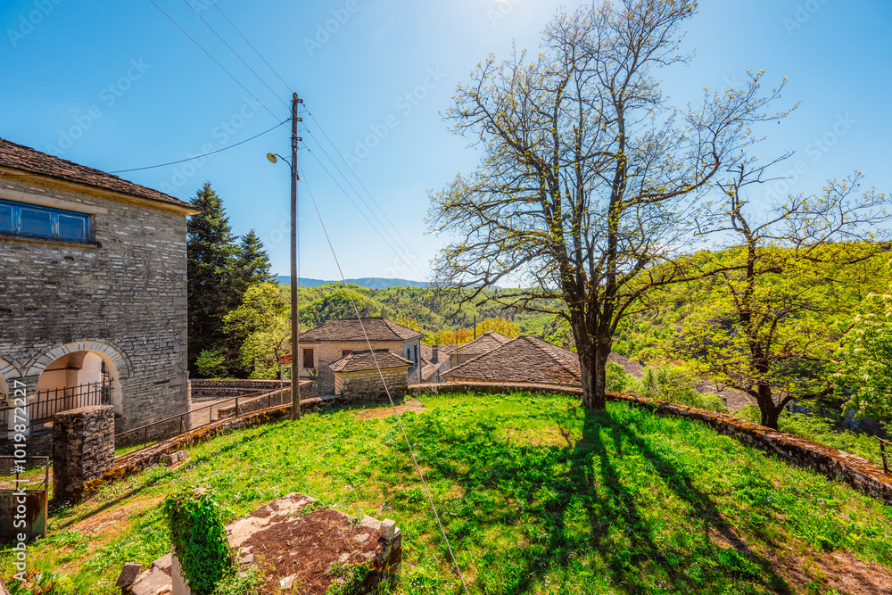 Traditionally houses in the mountains village of Kipoi, Zagori, Greece, near vikos george Traditionally houses in the mountains village of Kipoi, Zagori, Greece, near vikos george