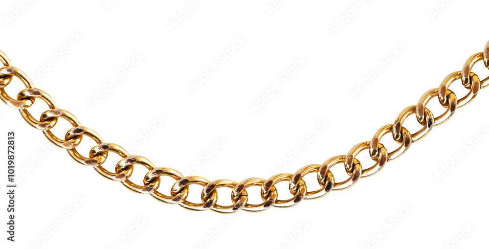 Obraz premium a gold chain isolated background