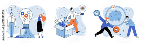 Unconventional thinking vector illustration. Your singularity is heartbeat echoing in corridors creativity Independence is fuel propelling engine unconventional thinking Success is echo footsteps