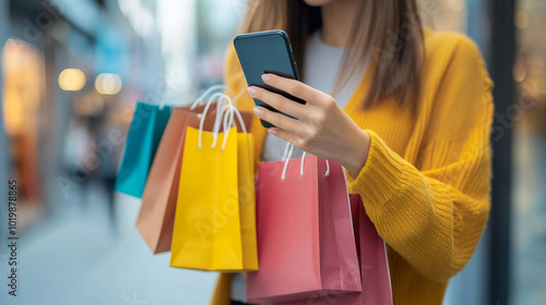 Shopping online is easy! You can browse stores on your phone and buy things with just a few clicks. The store sends your order directly to you. It's all part of the online shopping world!