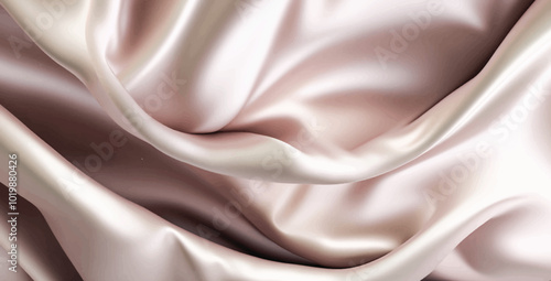 Light smooth elegant silk fabric background. Textile texture. Wide vector illustration	
