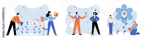 Unconventional thinking vector illustration. Unleash your creativity its key to making unconventional decisions The unconventional thinking metaphor is compass guiding you to success