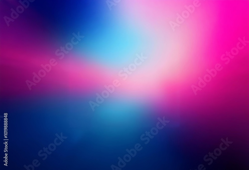 A blurred abstract background with shades of blue, pink, and white.