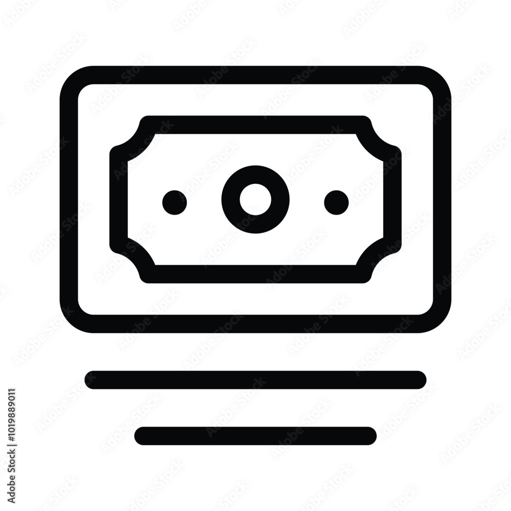 Banknotes icon design in trendy style, ready for premium use Banknotes icon design in trendy style, ready for premium use