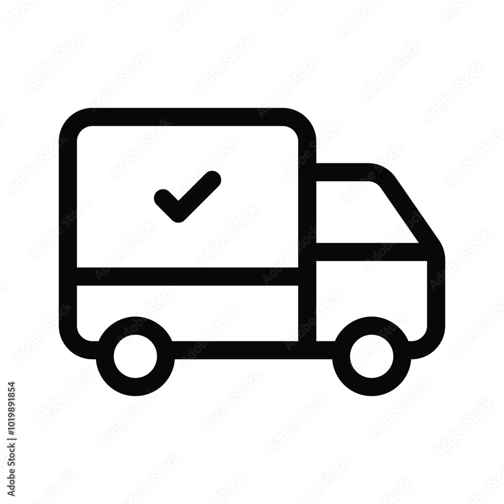 Get this amazing icon of delivery truck in modern style Get this amazing icon of delivery truck in modern style