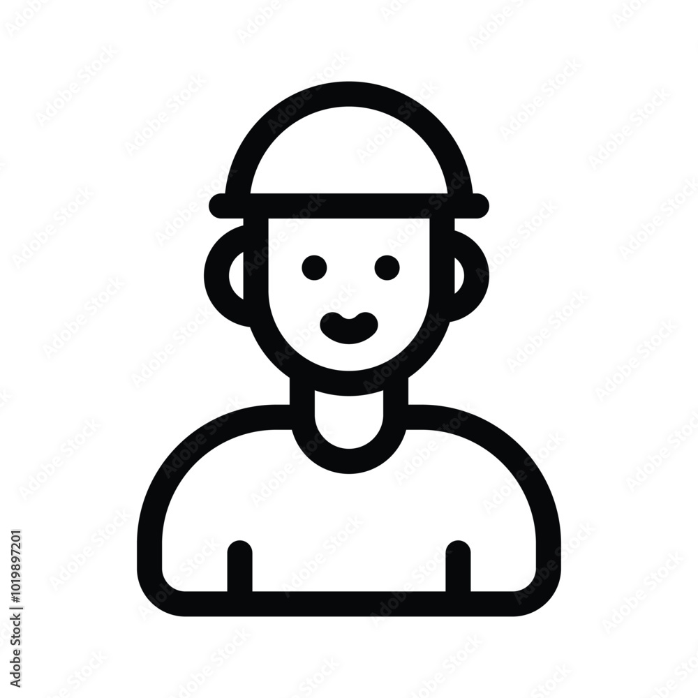 A person face representing an individual profile or account A person face representing an individual profile or account