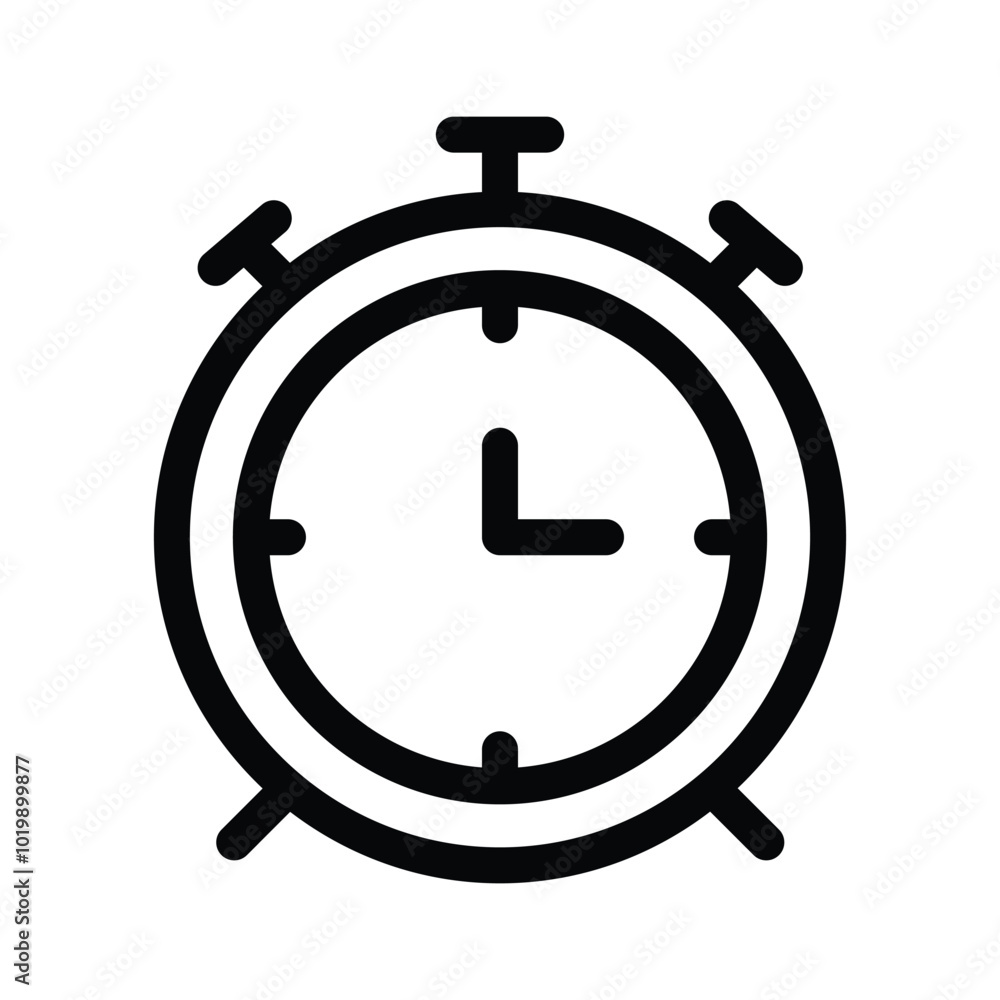 Get this amazing icon alarm clock in modern style Get this amazing icon alarm clock in modern style