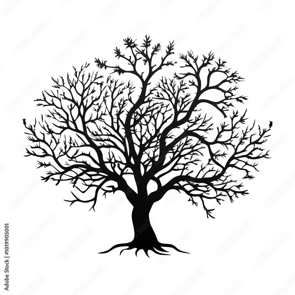 Obraz premium chaya-tree-silhouette