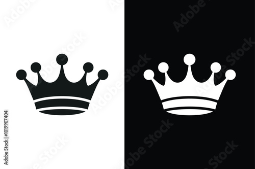 Vector Crown Sign Collection. Decorative and Royal Designs