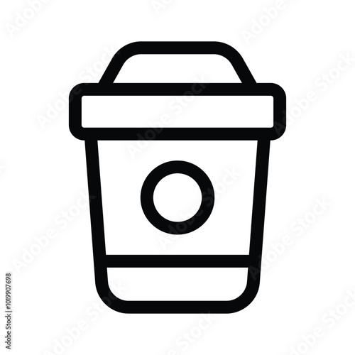 Takeaway coffee cup vector design, beverages, cafes, and on the go drinks