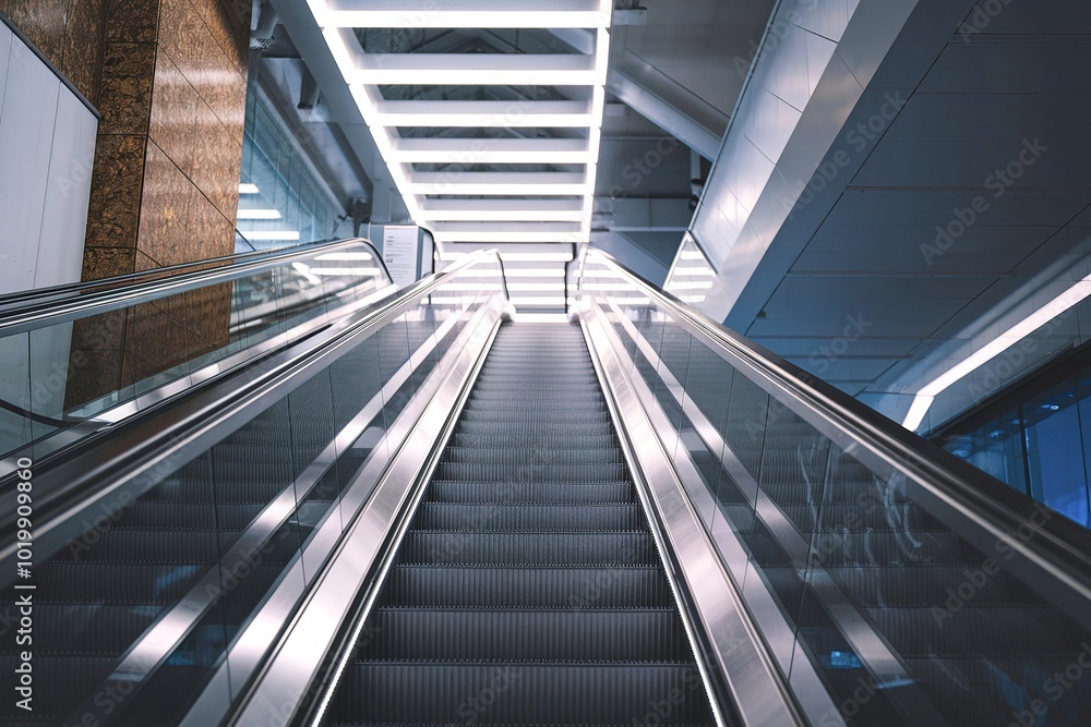 An indoor setting, possibly a modern building or transit hub An indoor setting, possibly a modern building or transit hub