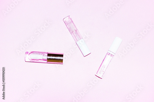 Make-up beauty product cosmetic crystal clear hydrating lip glosses photo