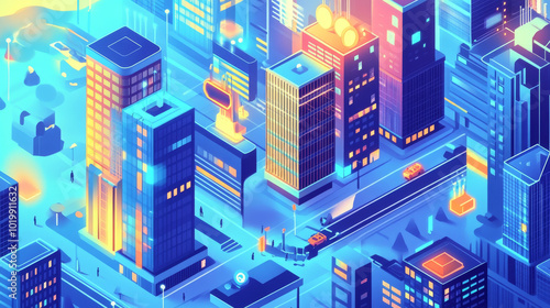 Smart cities use technology to connect people, buildings, and services. This includes wireless networks for social media and the Internet of Things, which lets devices talk to each other.