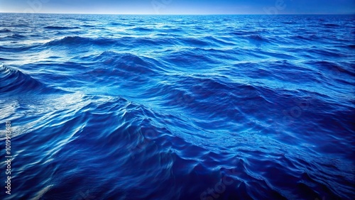 background asset of deep blue ocean with rippling waves texture