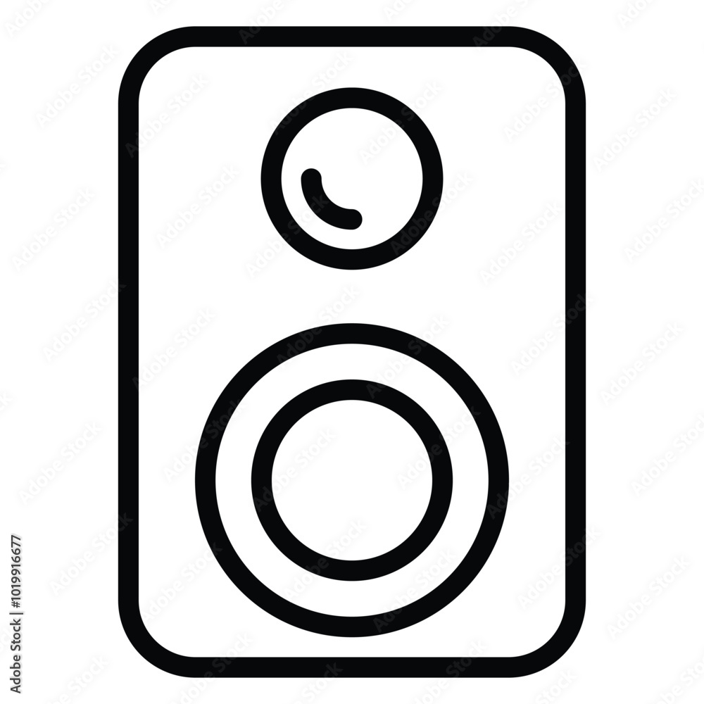 Speaker Icon Outline Style. Editable Stroke Icon.