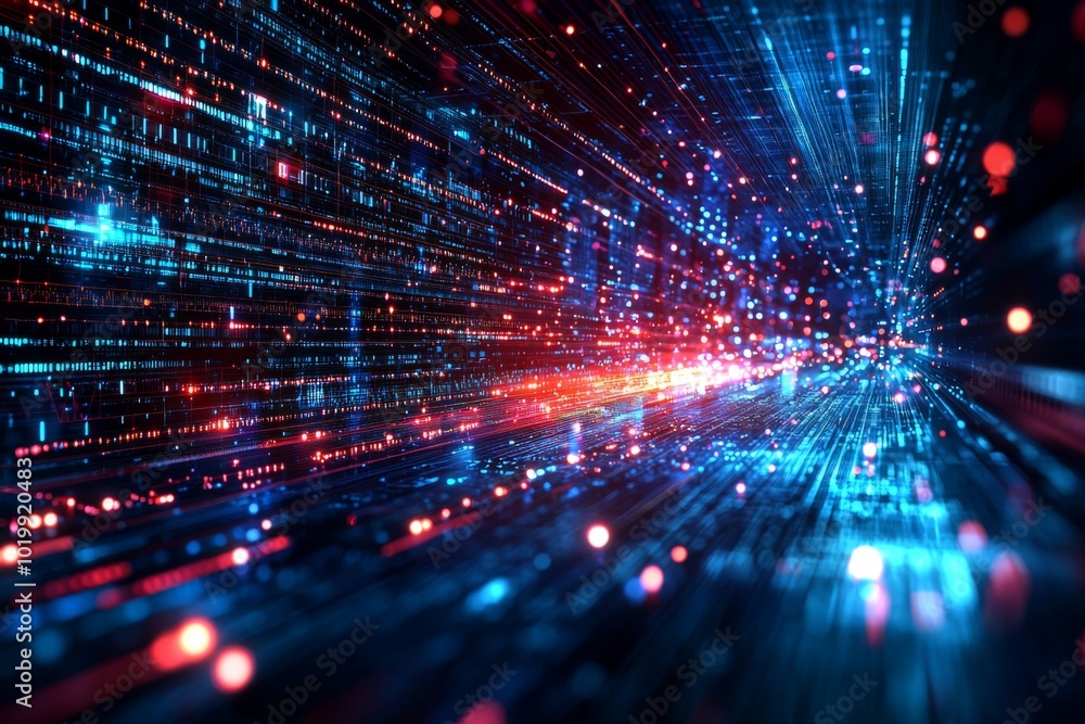 Digital Technology background of data and network Digital Technology background of data and network