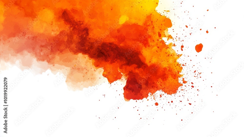 Dynamic Fiery Explosion Illustration on White Background for Advertising and Infographics Dynamic Fiery Explosion Illustration on White Background for Advertising and Infographics