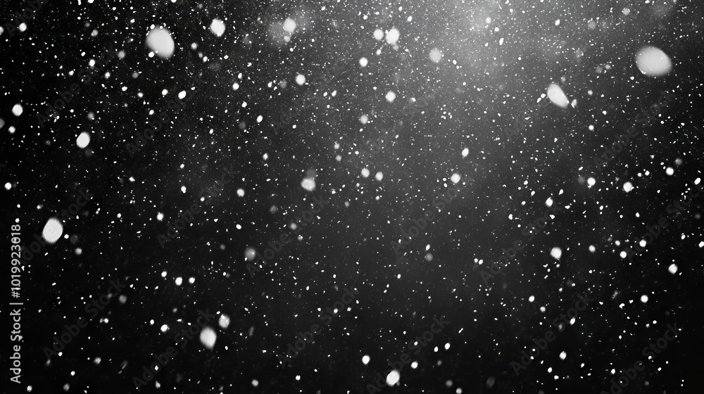 Beautiful falling snow overlay background with soft snowflakes in winter wonderland setting Beautiful falling snow overlay background with soft snowflakes in winter wonderland setting