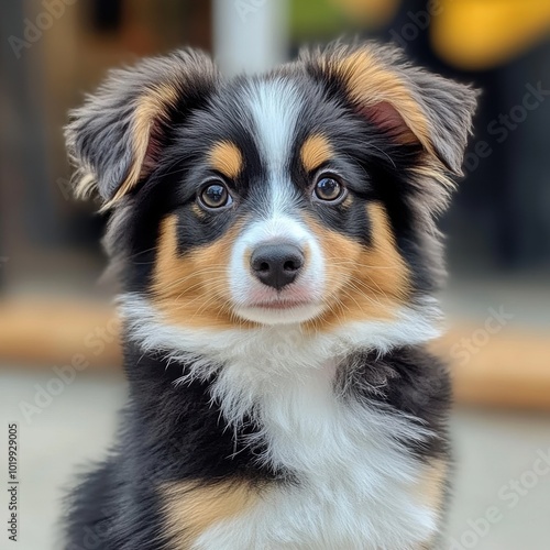 Aussie Puppy Portrait.