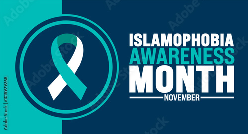 Free Download Islamophobia Awareness Month background or banner design template is observed every year in November. Holiday concept. Template for card, poster, placard, template. - GFXLoad