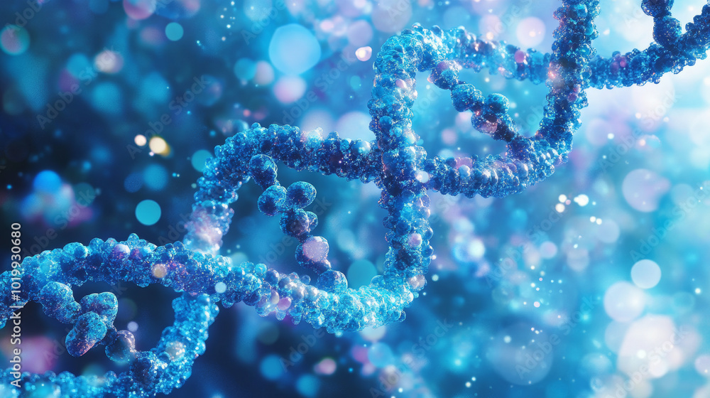 This illustration shows a DNA molecule, representing genetic engineering and gene editing. It highlights the microscopic structure of DNA and its use in biotechnology and chemistry. This illustration shows a DNA molecule, representing genetic engineering and gene editing. It highlights the microscopic structure of DNA and its use in biotechnology and chemistry.