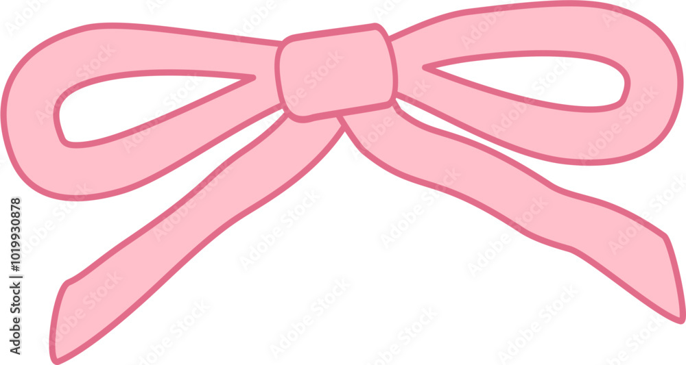 Cute pink ribbon coqquete for decoration and gift Cute pink ribbon coqquete for decoration and gift