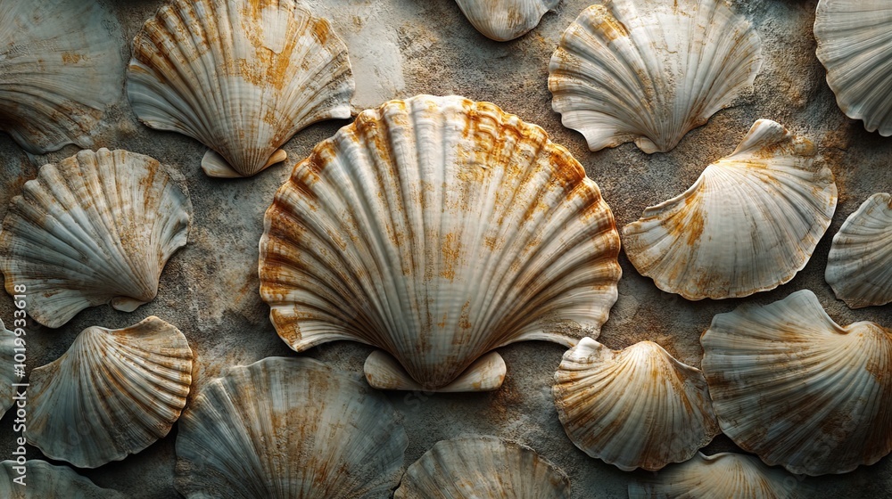 Sea shell texture background Sea shell texture background