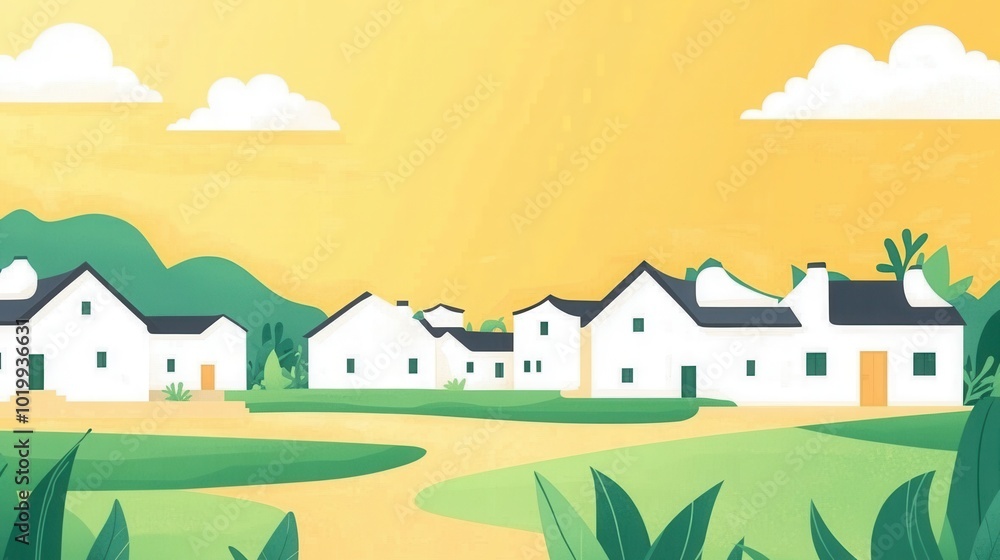 Fototapeta premium Natural scenery in autumn