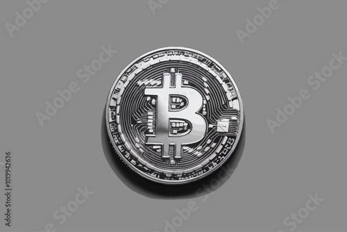 a simple image containing only the bitcoin symbol illustration