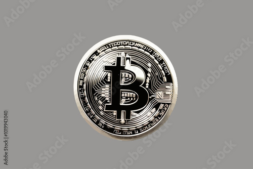 a simple image containing only the bitcoin symbol illustration