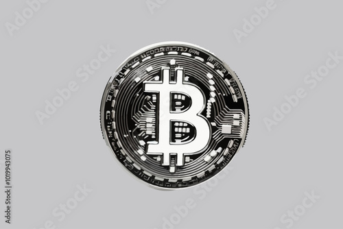 a simple image containing only the bitcoin symbol illustration