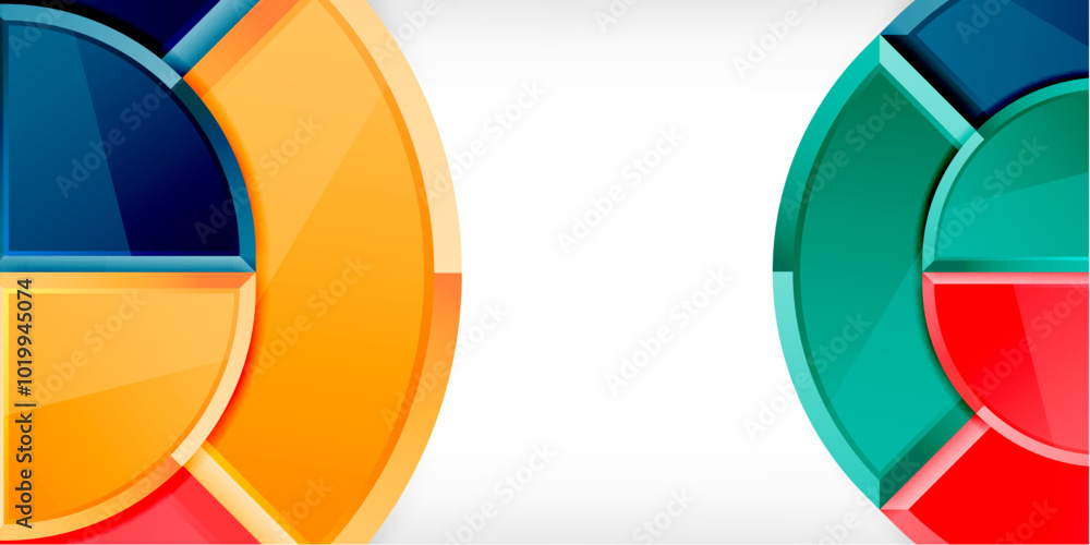 Glossy circles geometric background. Vector Illustration For Wallpaper, Banner, Background, Card, Book Illustration, landing page Glossy circles geometric background. Vector Illustration For Wallpaper, Banner, Background, Card, Book Illustration, landing page