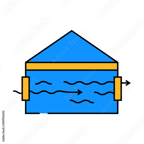 natural ventilation line icon vector. natural ventilation sign. isolated symbol illustration