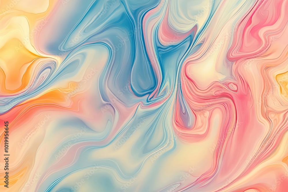 Abstract Swirling Pattern in Pastel Colors Abstract Swirling Pattern in Pastel Colors
