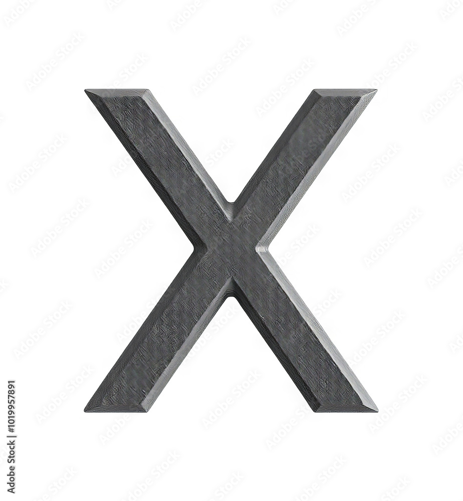 3D Metallic Letter X with Confetti on Transparent Background, Isolated for Design Use and Overlays 3D Metallic Letter X with Confetti on Transparent Background, Isolated for Design Use and Overlays