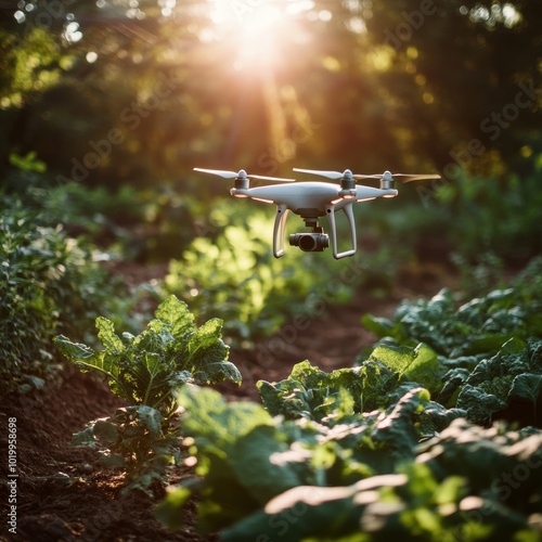 Drone Over Farmland.