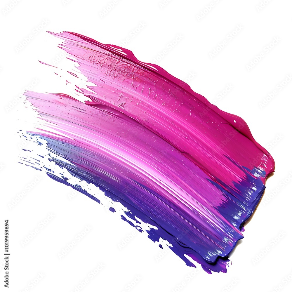 Pink and purple brush stroke on white background Pink and purple brush stroke on white background