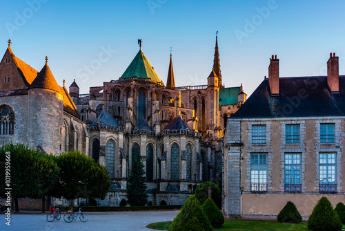 Obraz na płótnie A beautiful morning in Chartres