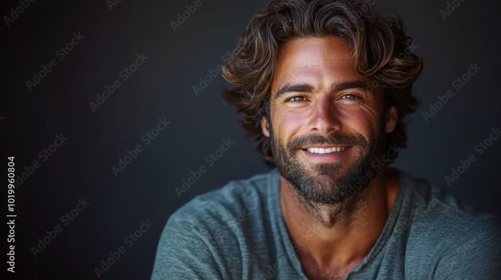 Handsome Man Smiling. Handsome Man Smiling.